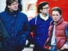 Michael J.Fox sul set di Ritorno al Futuro - Parte II